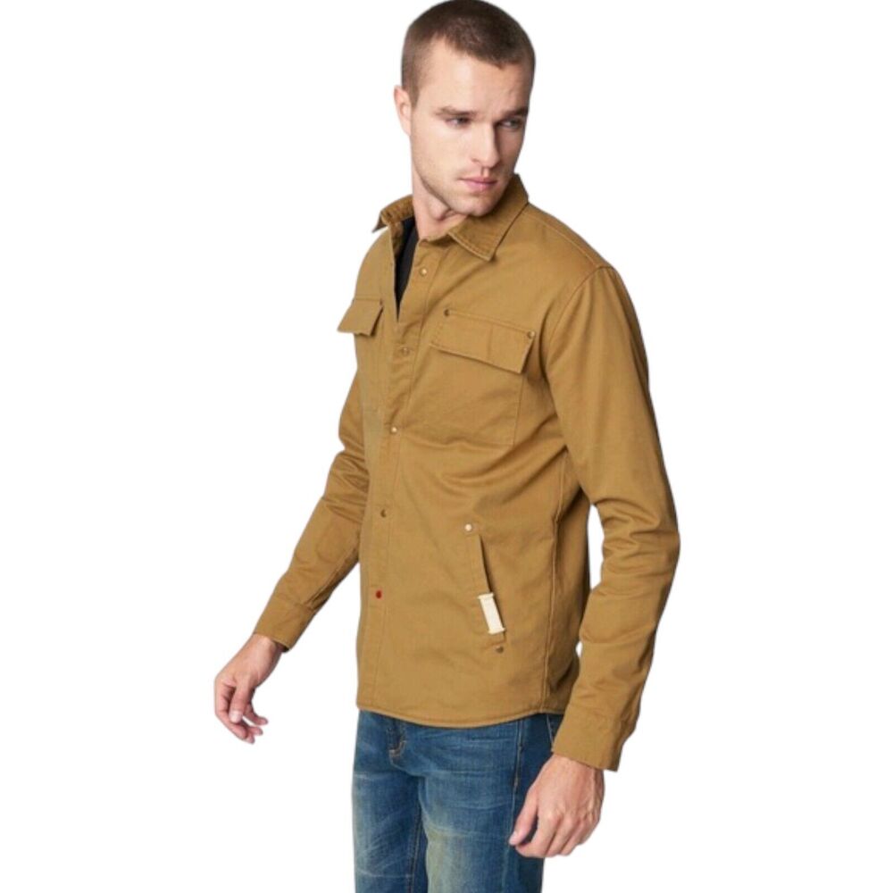 BLANKNYC Introvert Camel Snap Front Insulated Cotton Shirt‎ Jacket Size XL New